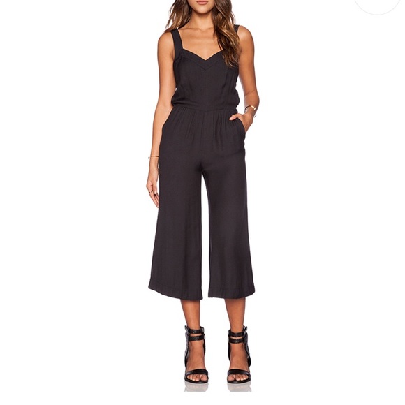 Greylin Pants - Cece Sweetheart Culotte Jumpsuit, Small